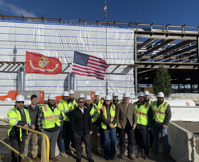 “Topping Off” Ceremony for The Broad Institute at 25 Blue Sky Drive, Nov. 2022