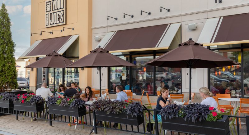 outdoor dining at Wayside