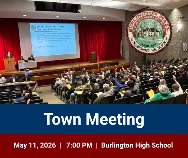 Town Meeting is coming up next month on May 11th

Stay informed and take a look at the “warrant,” which is like the agenda for Town Meeting.

General Bylaws and Zoning Bylaws help shape what kinds of businesses, uses, and reinvestment are possible in Burlington - critical in shaping development and maintaining a thriving local economy.

Staying informed is one way to better understand how the Town may evolve over time. https://www.burlington.org/1348/May-2026-Zoning-Amendments