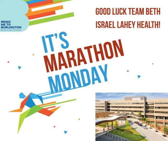 🏃‍♀️ Good luck to all Boston Marathon runners this Marathon Monday!

Among those hitting the course are members of Team Beth Israel Lahey Health, who are turning every mile into meaningful support for patients and families across the region.

Burlington is proud to be home to Lahey Hospital & Medical Center, part of Beth Israel Lahey Health — an organization that provides exceptional care to communities throughout Massachusetts.

As runners make their way from Hopkinton to Boston today, we’re cheering them on and celebrating the impact they’re making in our community.