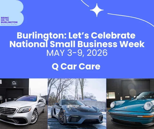 National Small Business Week Spotlight 🚗

Today, we’re highlighting Q Car Care, a local car care business known for its quality work and attention to detail. From deep interior cleans to full exterior detailing, their team focuses on bringing vehicles back to life - and keeping them that way.

They also specialize in services like ceramic coatings, paint protection film, window tinting, and custom wraps, all designed to protect your vehicle and keep it looking its best long-term.

Visit Q Car Care at 8 Edwards Road. Supporting small businesses means supporting the people behind them. @qcarcare 

#BringMeToBurlington #BurlingtonMA #NationalSmallBusinessWeek #ShopLocal