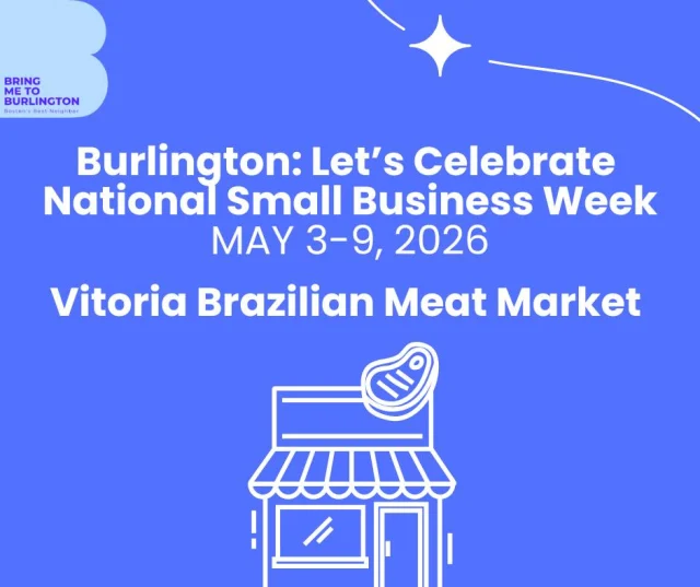 National Small Business Week Spotlight 🥩 

We’re proud to celebrate our small businesses that bring energy, culture, and community to Burlington and Vitoria Brazilian Meat Market is one of them.

Founded by business partners Da Silveira, Erison Rocha, and Deivisson Dos Santos. Vitoria Meat Market has continued to grow across the region. The Burlington location opened in 2025 in the former Raja & Rana’s Wholesale Grocery space on Cambridge Street. Partner Deivisson Dos Santos feels that the customers really appreciate the butcher shop and all that we offer locally.

Vitoria Brazilian Meat Market offers fresh products, specialty items, and a welcoming local-business presence. Small businesses like this help make Burlington more vibrant, more diverse, and more personal.

We’re glad to include Vitoria Brazilian Meat Market in this year’s Small Business Week spotlight and to thank the owners and team for being part of Burlington’s commercial community.

#BringMeToBurlington #BurlingtonMA #NationalSmallBusinessWeek #ShopLocal